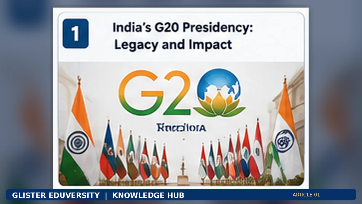 India's G20 Presidency: Legacy and Continuing Impact
