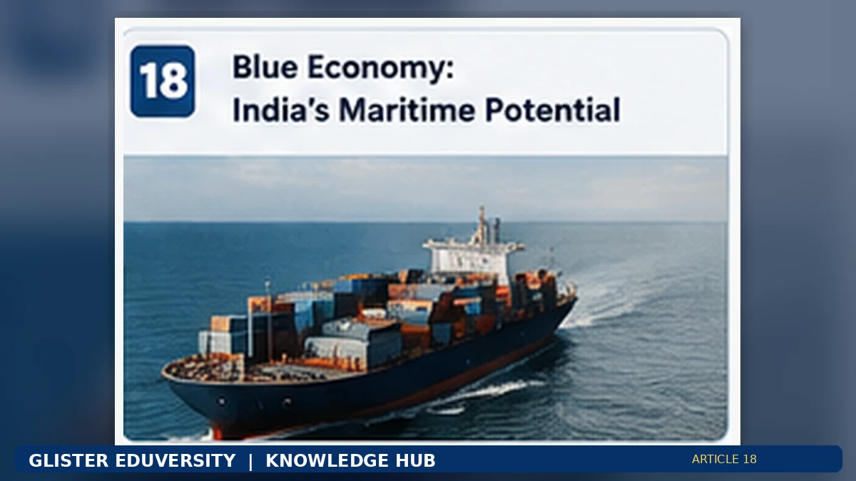 Blue Economy: Unlocking India's Maritime Potential Responsibly